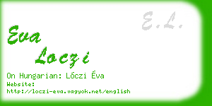 eva loczi business card